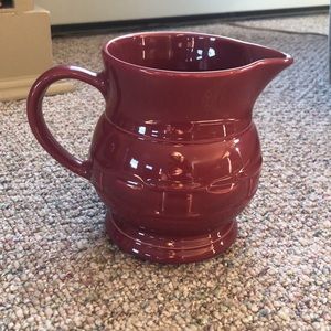 Longaberger Pottery Woven Traditions water pitcher